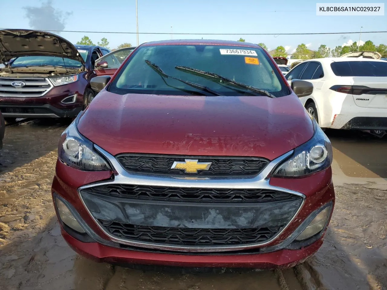 2022 Chevrolet Spark Ls VIN: KL8CB6SA1NC029327 Lot: 73667934