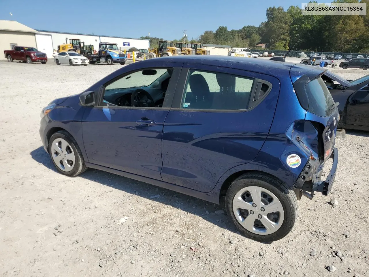 2022 Chevrolet Spark Ls VIN: KL8CB6SA3NC015364 Lot: 74542994