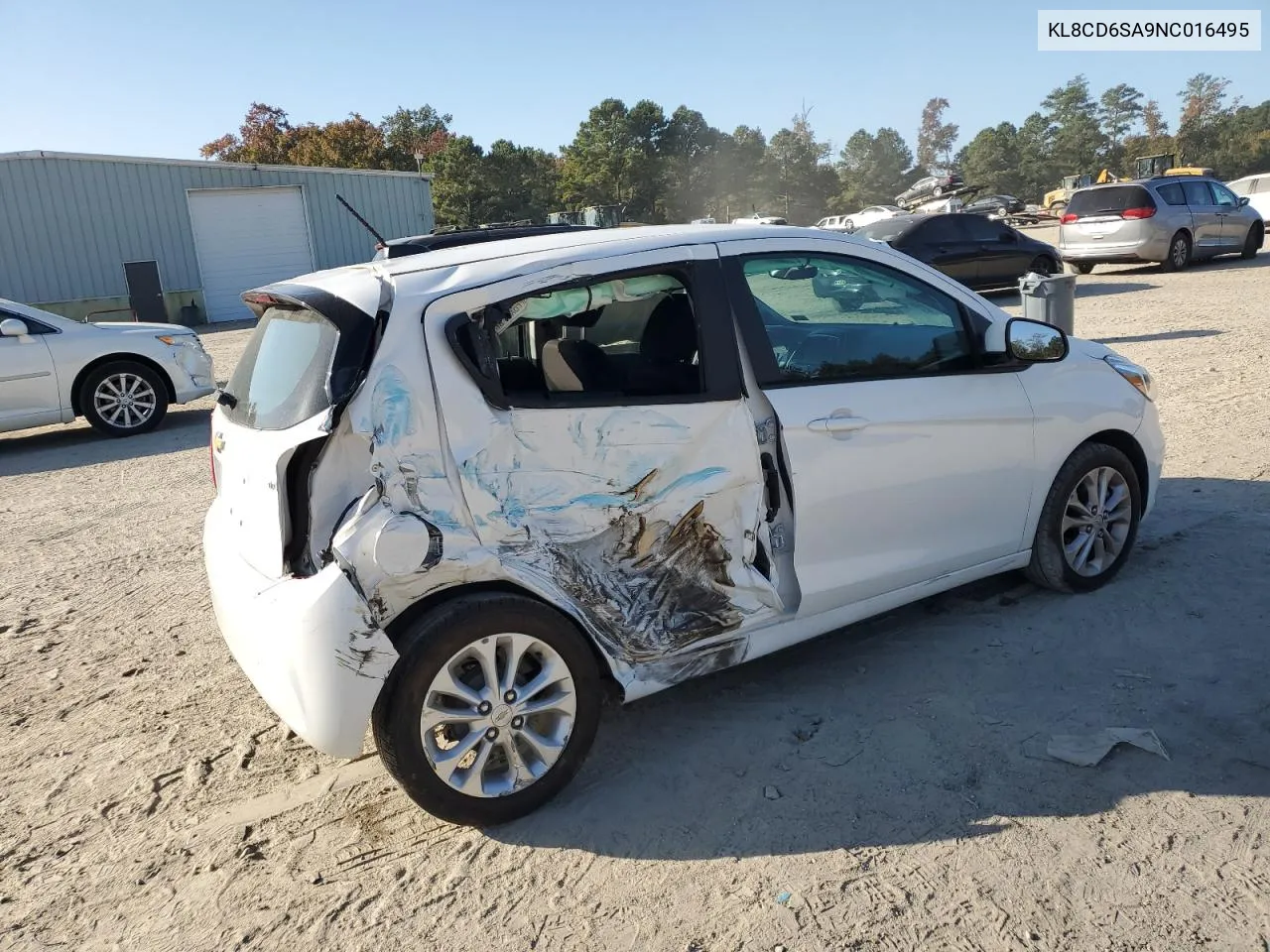 2022 Chevrolet Spark 1Lt VIN: KL8CD6SA9NC016495 Lot: 77020324