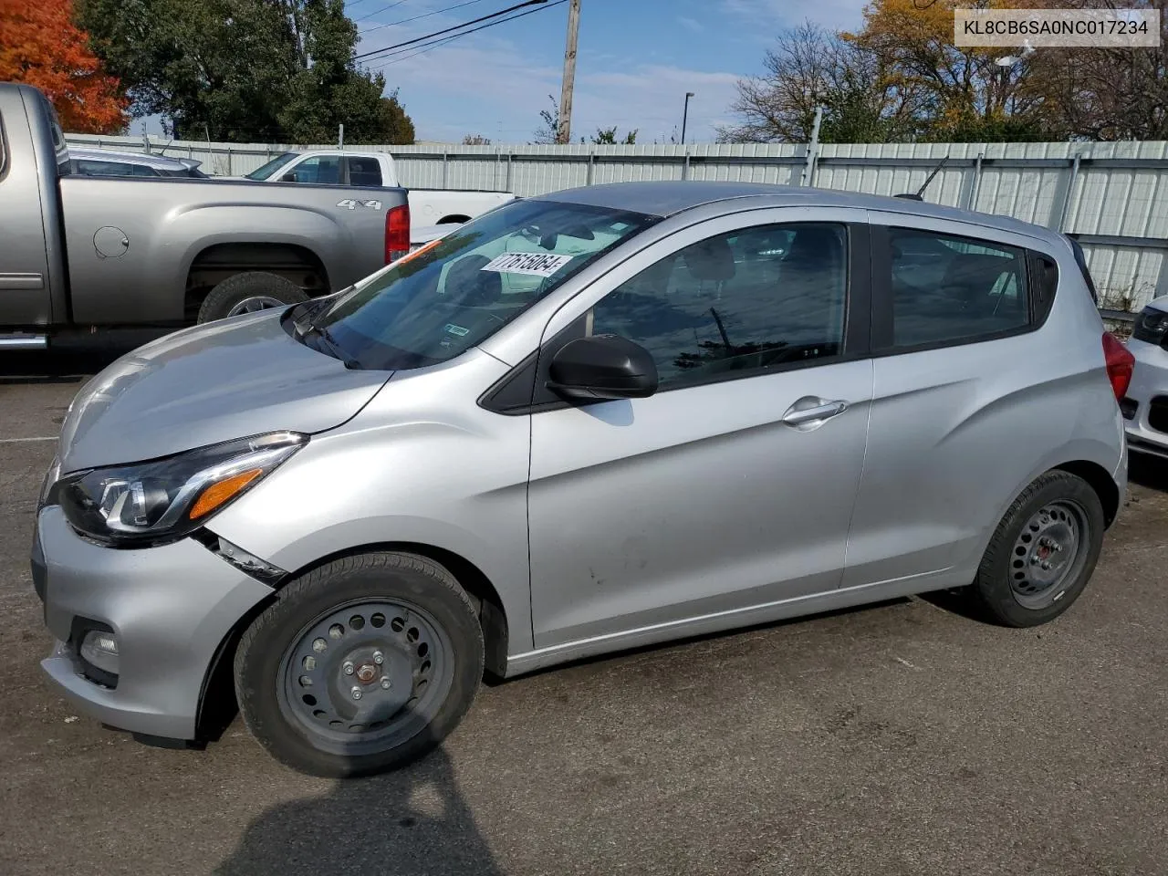 2022 Chevrolet Spark Ls VIN: KL8CB6SA0NC017234 Lot: 77615064