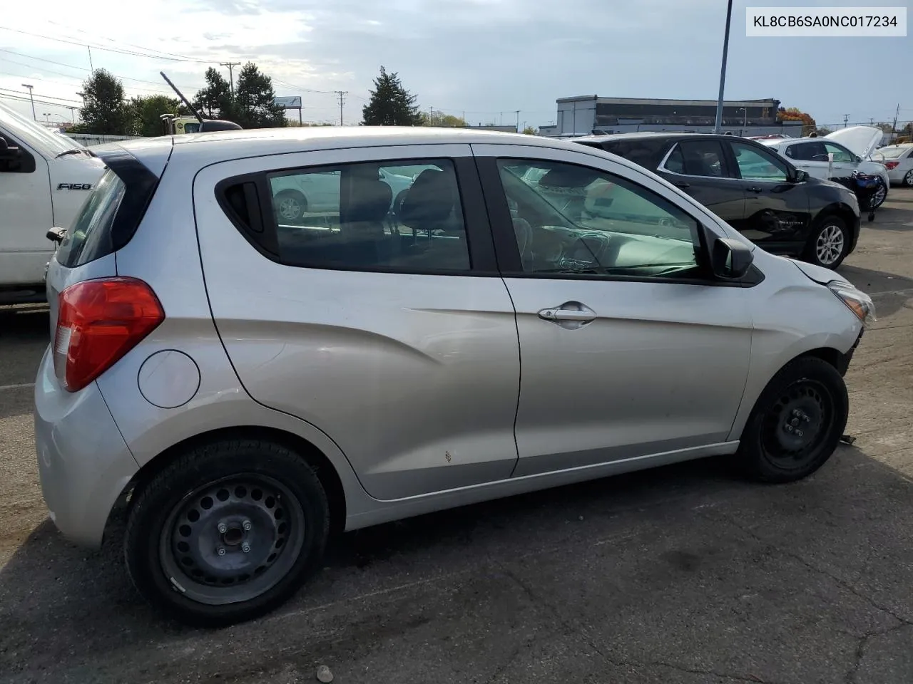 2022 Chevrolet Spark Ls VIN: KL8CB6SA0NC017234 Lot: 77615064