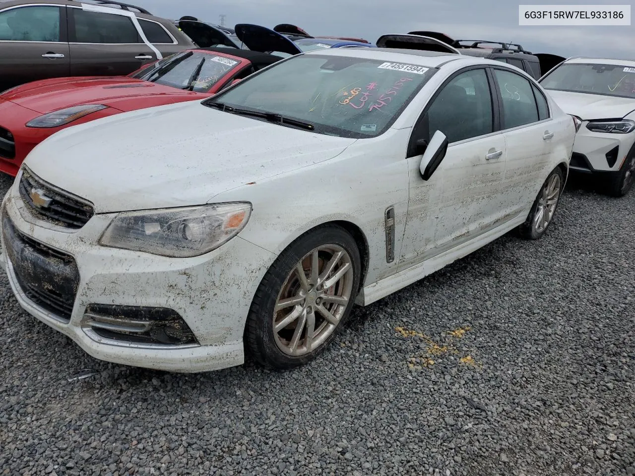 2014 Chevrolet Ss VIN: 6G3F15RW7EL933186 Lot: 74551594