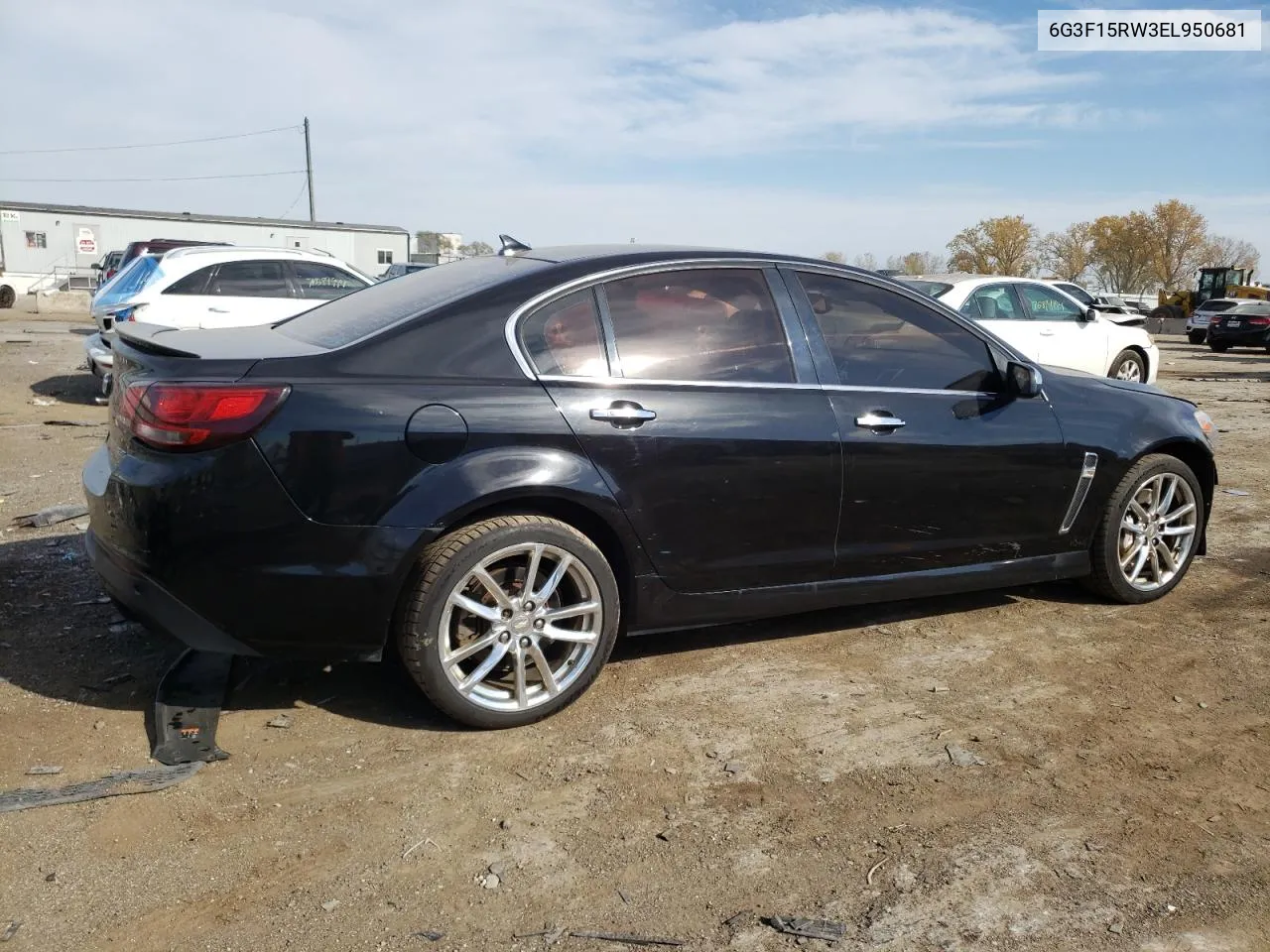 2014 Chevrolet Ss VIN: 6G3F15RW3EL950681 Lot: 76522234