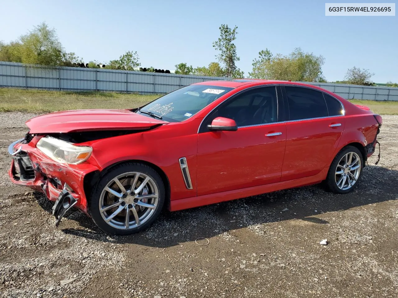 2014 Chevrolet Ss VIN: 6G3F15RW4EL926695 Lot: 79657314