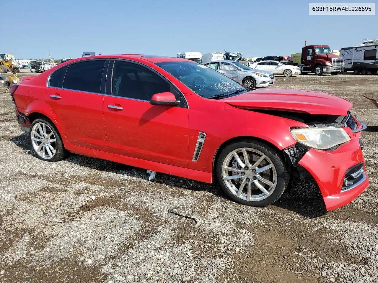 2014 Chevrolet Ss VIN: 6G3F15RW4EL926695 Lot: 79657314