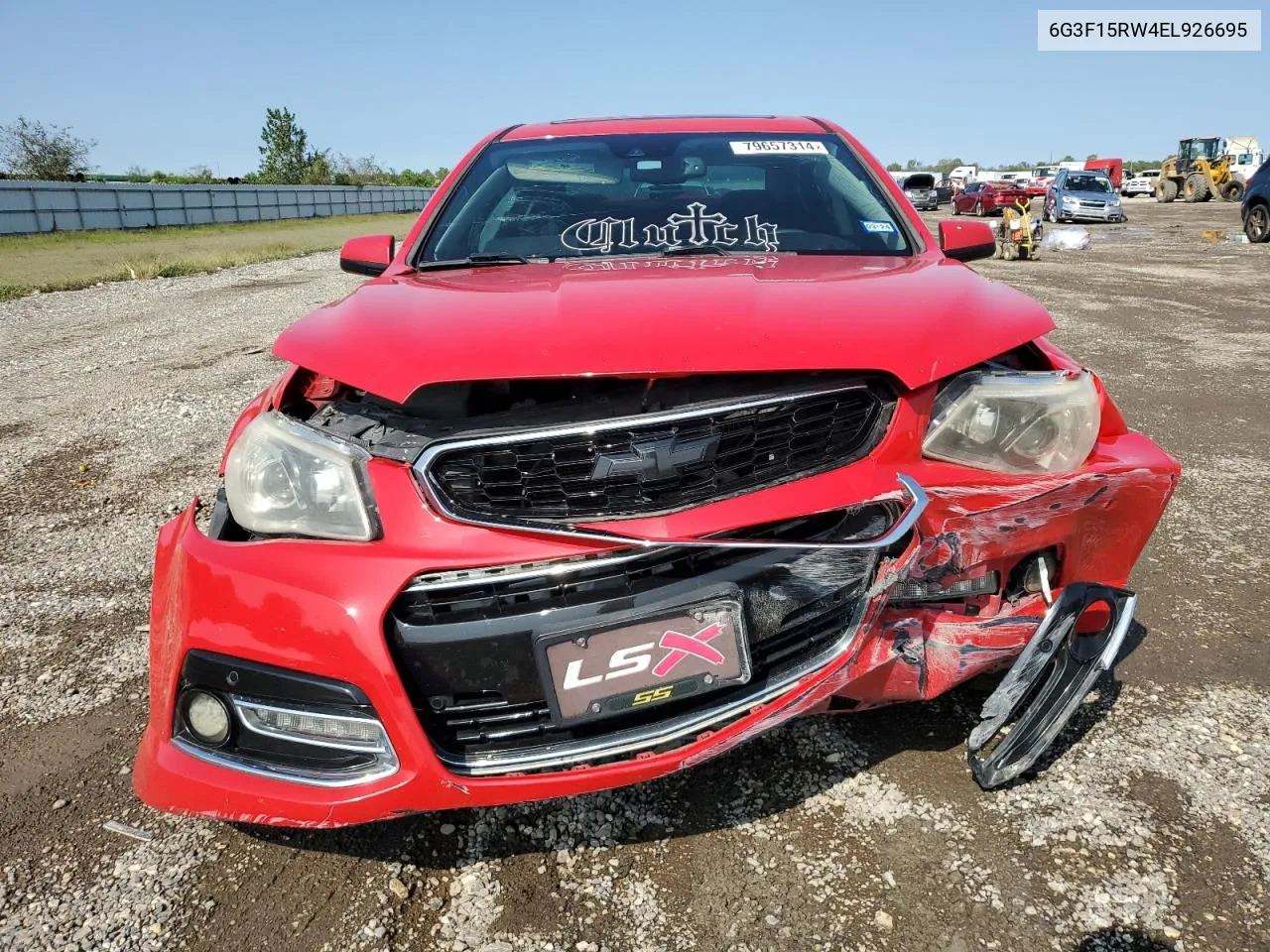 2014 Chevrolet Ss VIN: 6G3F15RW4EL926695 Lot: 79657314