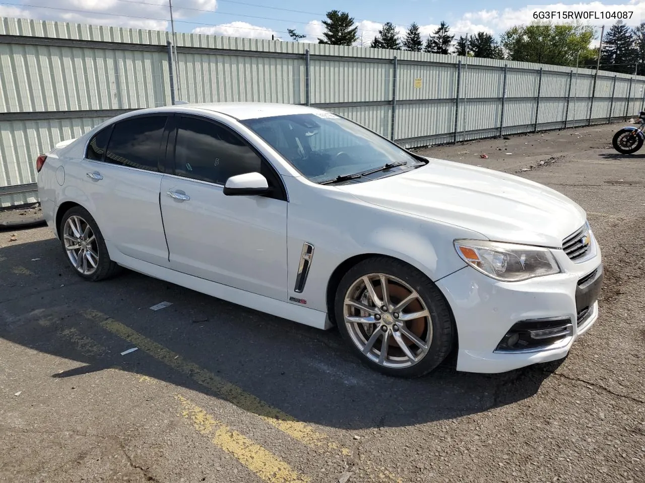 2015 Chevrolet Ss VIN: 6G3F15RW0FL104087 Lot: 74561964