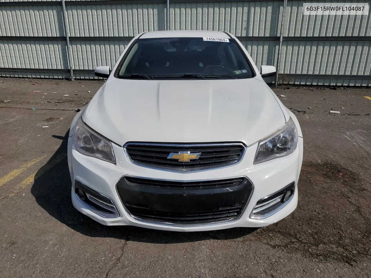 2015 Chevrolet Ss VIN: 6G3F15RW0FL104087 Lot: 74561964