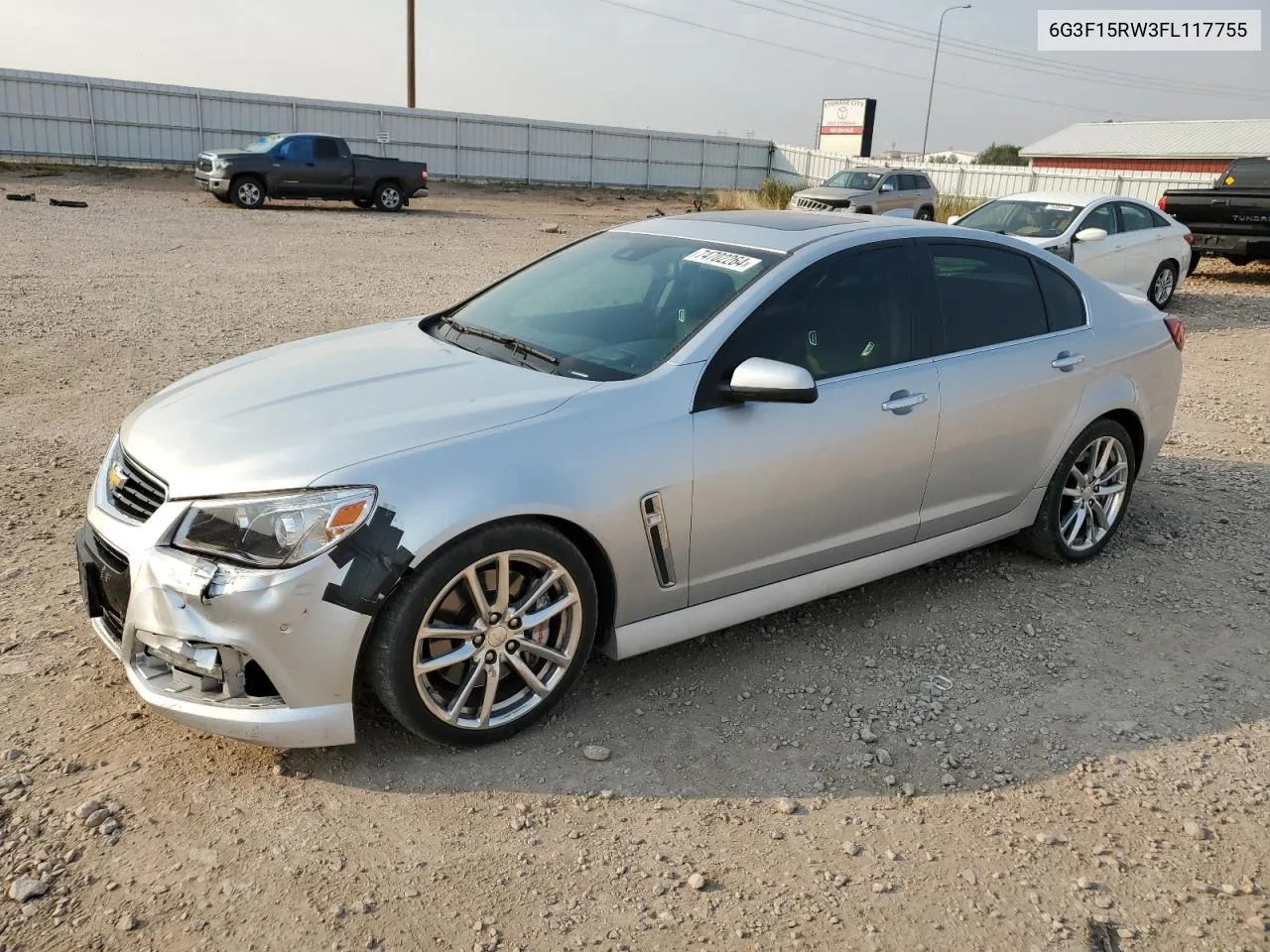 2015 Chevrolet Ss VIN: 6G3F15RW3FL117755 Lot: 74702264