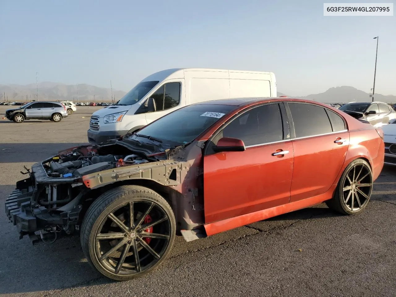 2016 Chevrolet Ss VIN: 6G3F25RW4GL207995 Lot: 70716184