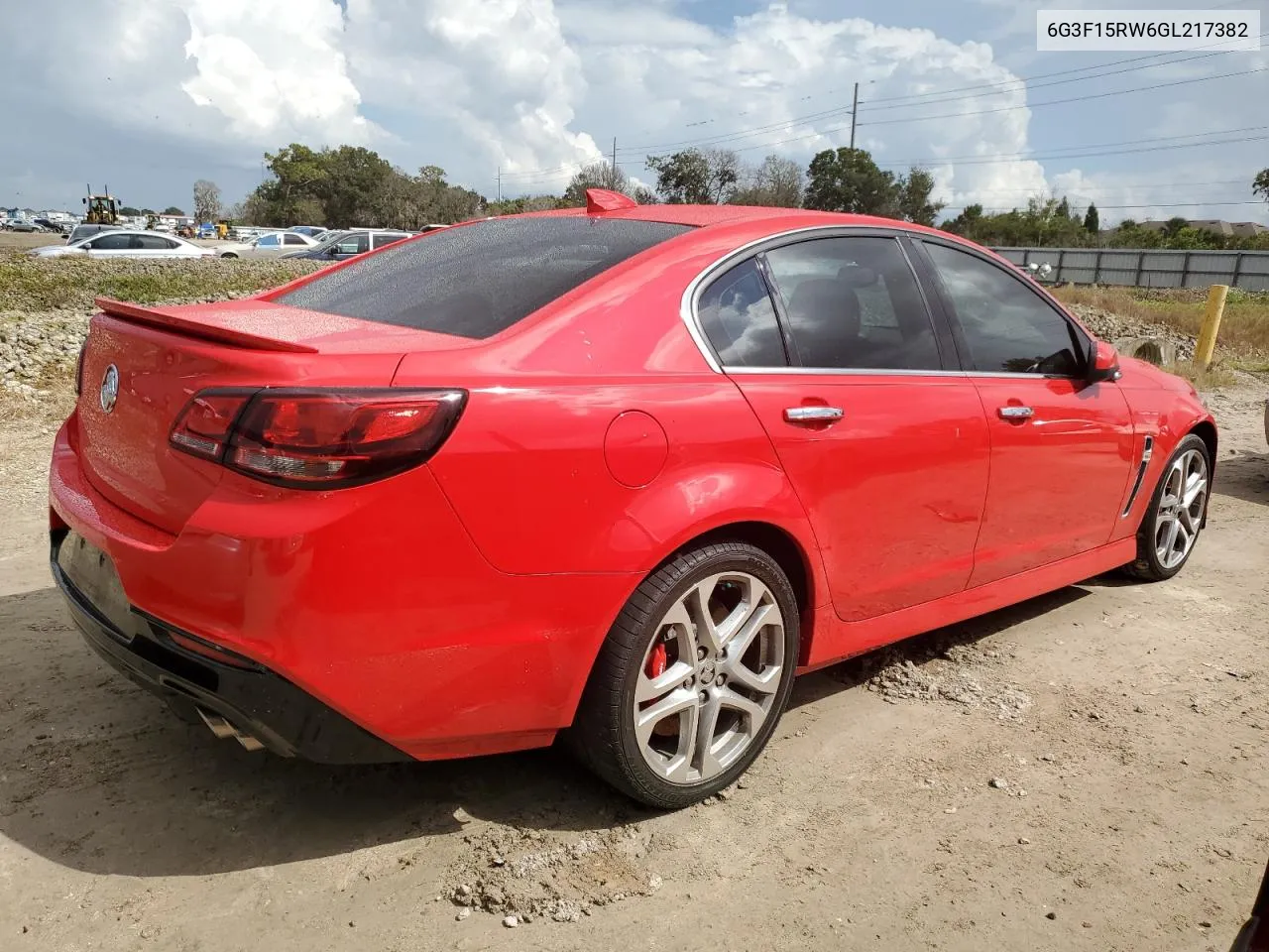 2016 Chevrolet Ss VIN: 6G3F15RW6GL217382 Lot: 74803754