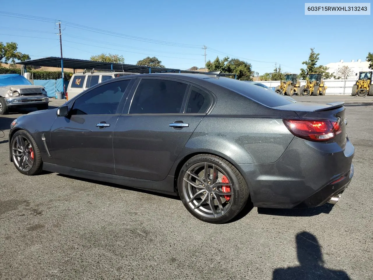 2017 Chevrolet Ss VIN: 6G3F15RWXHL313243 Lot: 77031314