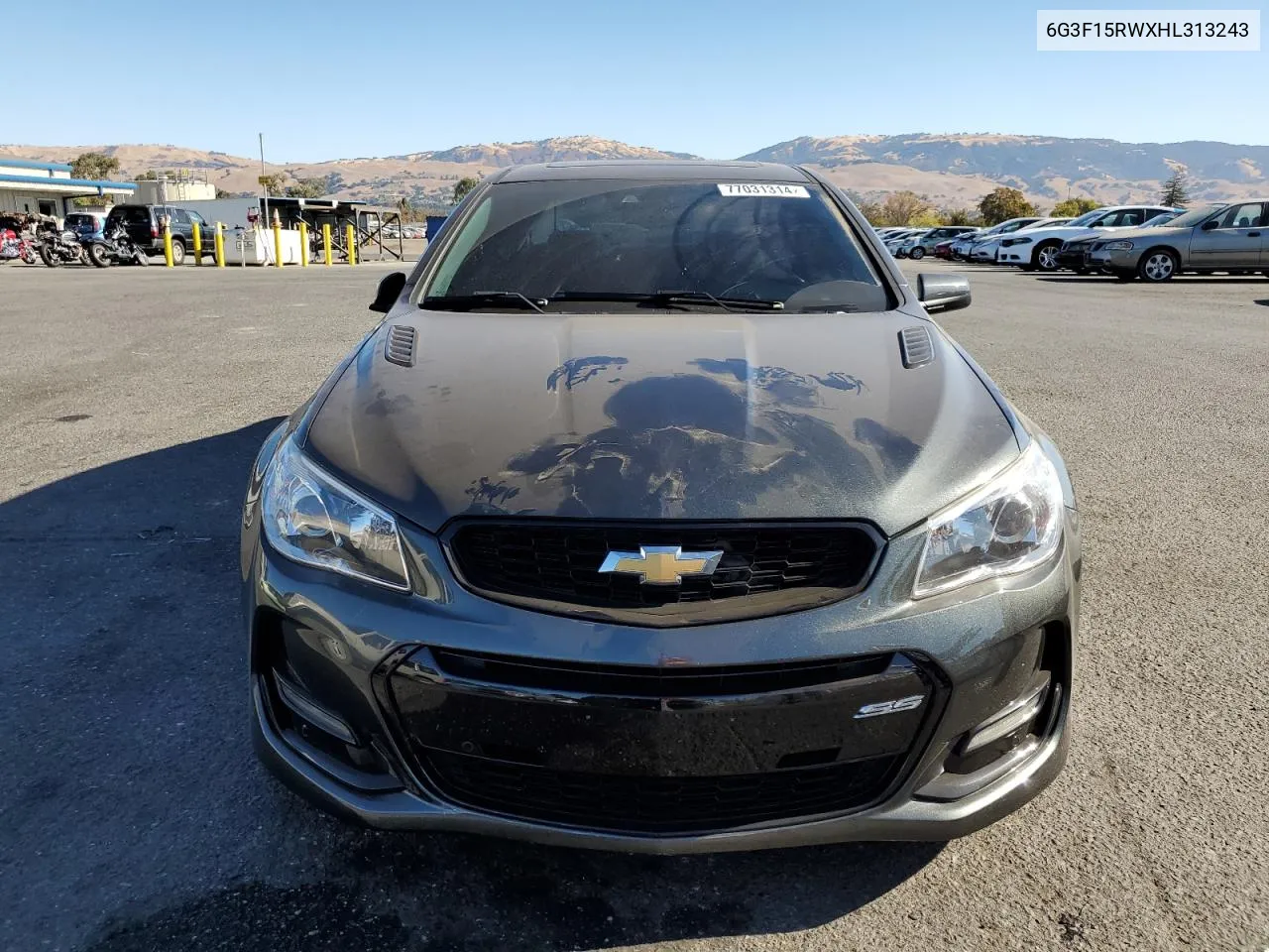 2017 Chevrolet Ss VIN: 6G3F15RWXHL313243 Lot: 77031314