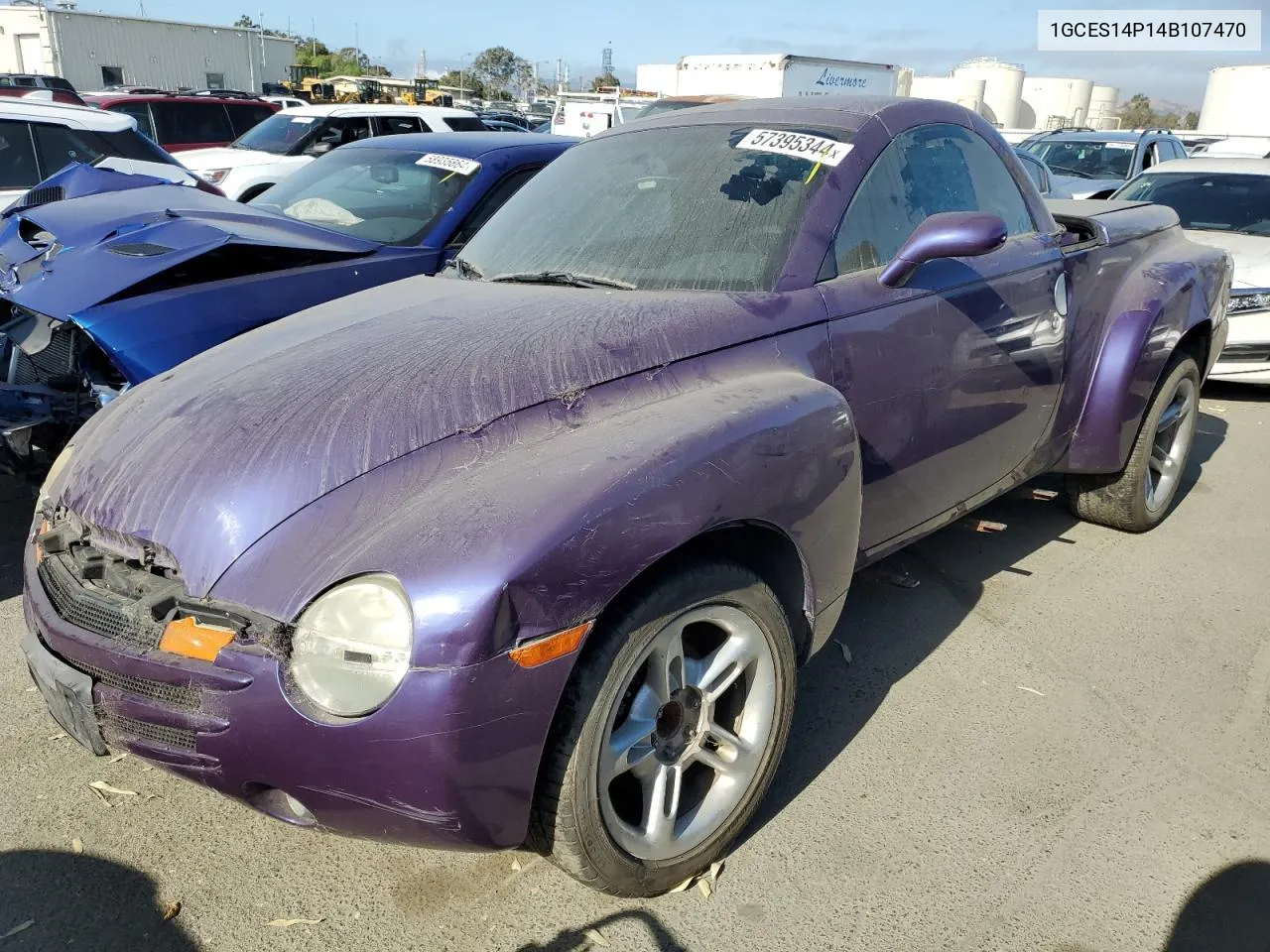 2004 Chevrolet Ssr VIN: 1GCES14P14B107470 Lot: 57395344