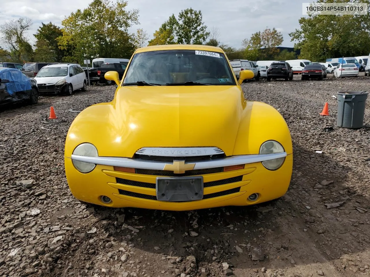 2004 Chevrolet Ssr VIN: 1GCES14P54B110713 Lot: 73397664