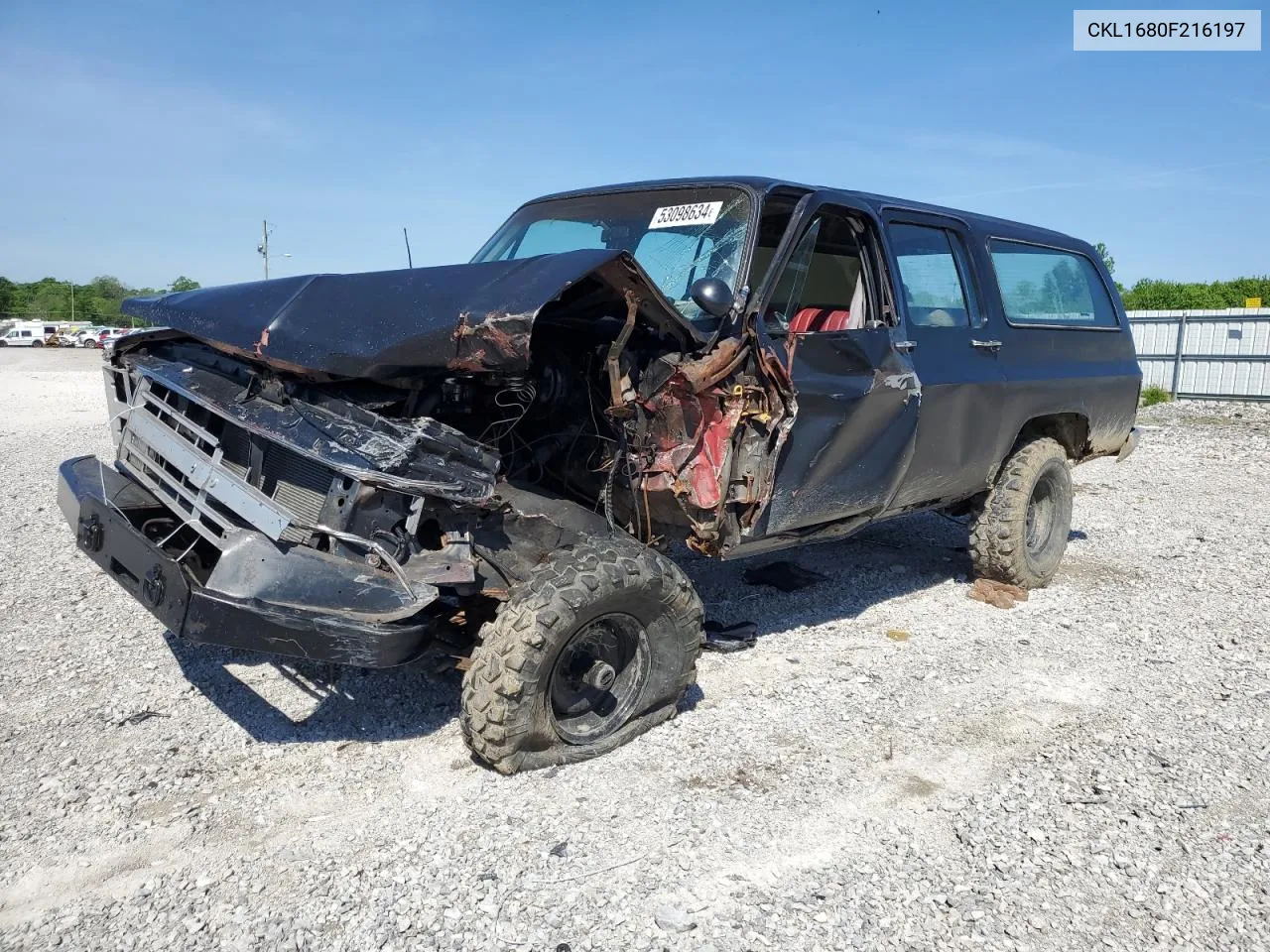 1978 Chevrolet Suburban VIN: CKL1680F216197 Lot: 53098634