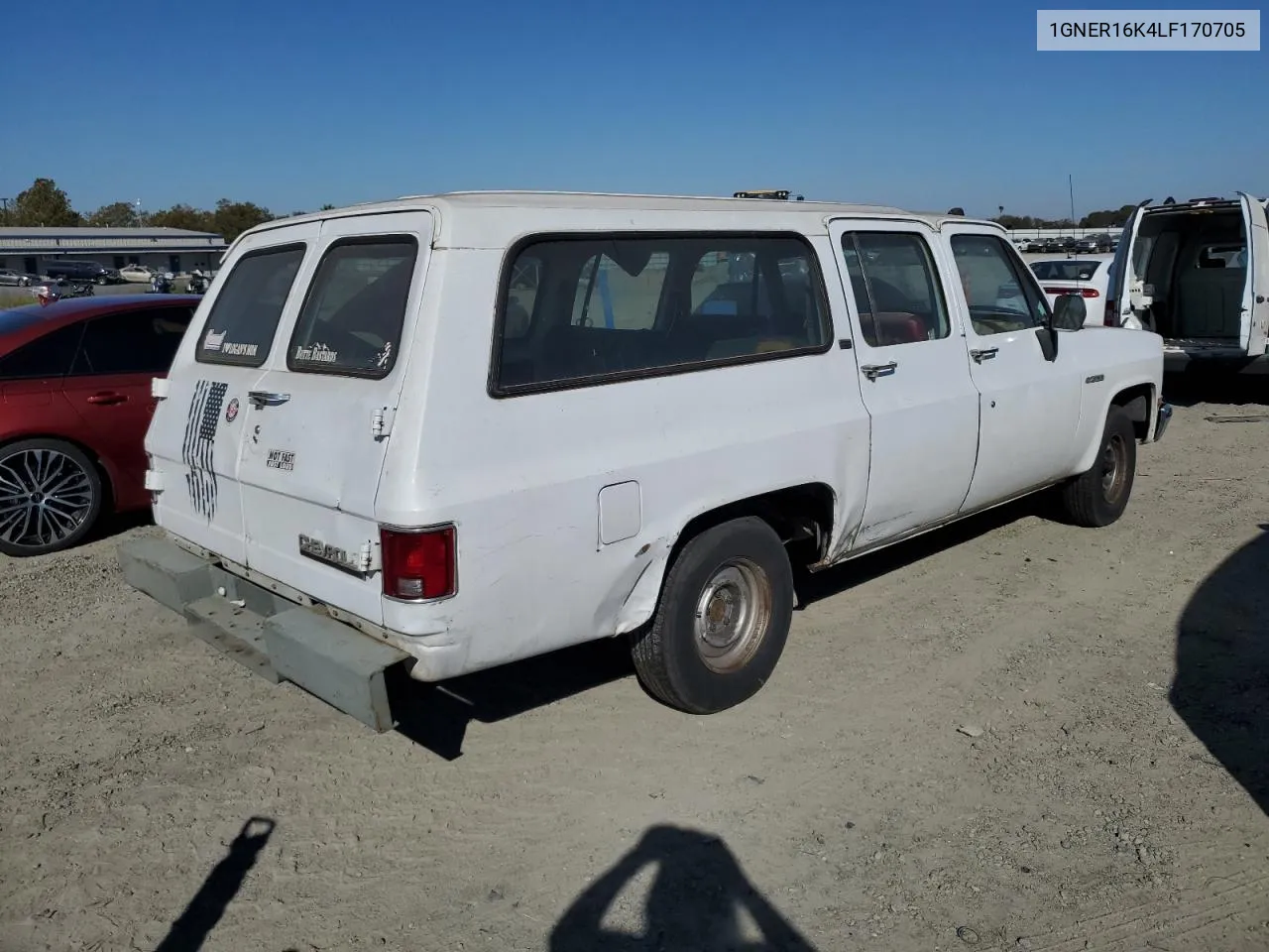 1990 Chevrolet Suburban R1500 VIN: 1GNER16K4LF170705 Lot: 75886154