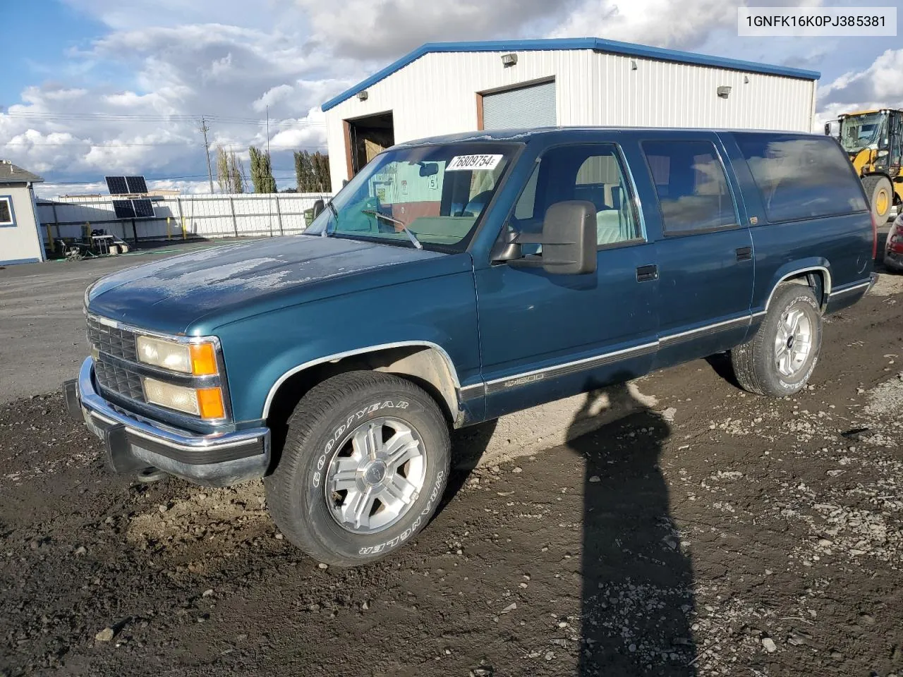 1993 Chevrolet Suburban K1500 VIN: 1GNFK16K0PJ385381 Lot: 76809754