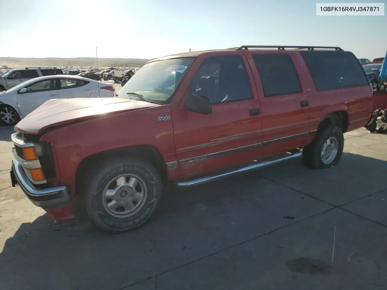 1997 Chevrolet Suburban K1500 VIN: 1GBFK16R4VJ347871 Lot: 70752444