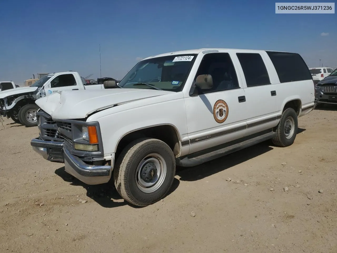 1998 Chevrolet Suburban C2500 VIN: 1GNGC26R5WJ371236 Lot: 71721124