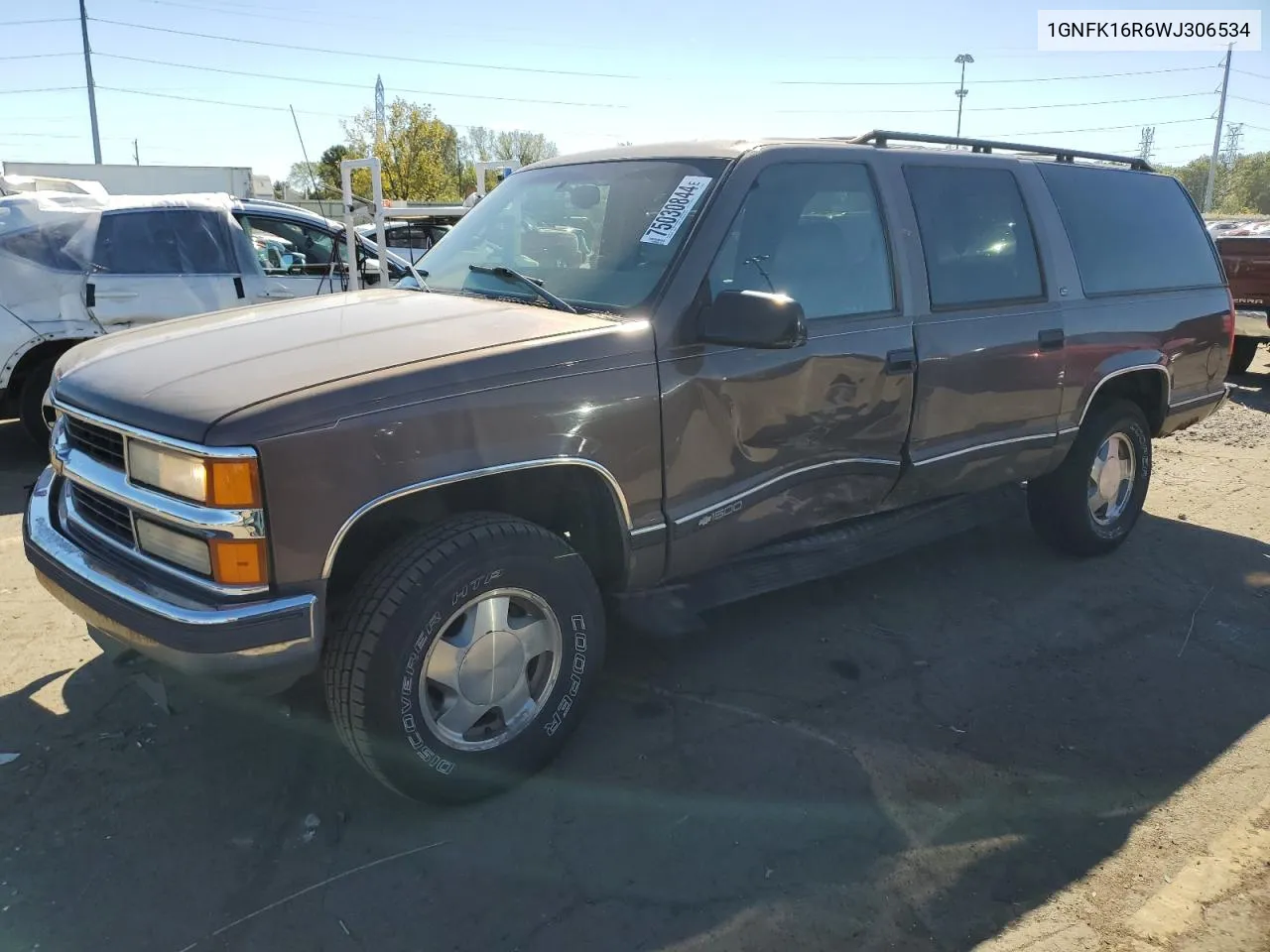 1998 Chevrolet Suburban K1500 VIN: 1GNFK16R6WJ306534 Lot: 75030844