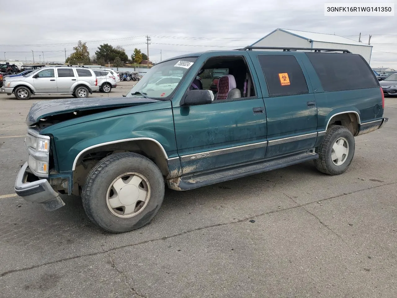 1998 Chevrolet Suburban K1500 VIN: 3GNFK16R1WG141350 Lot: 75889324