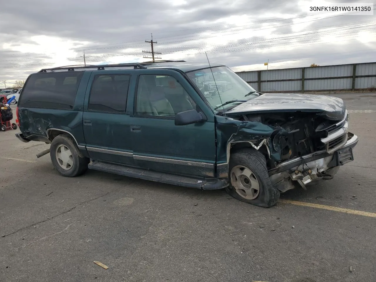 1998 Chevrolet Suburban K1500 VIN: 3GNFK16R1WG141350 Lot: 75889324