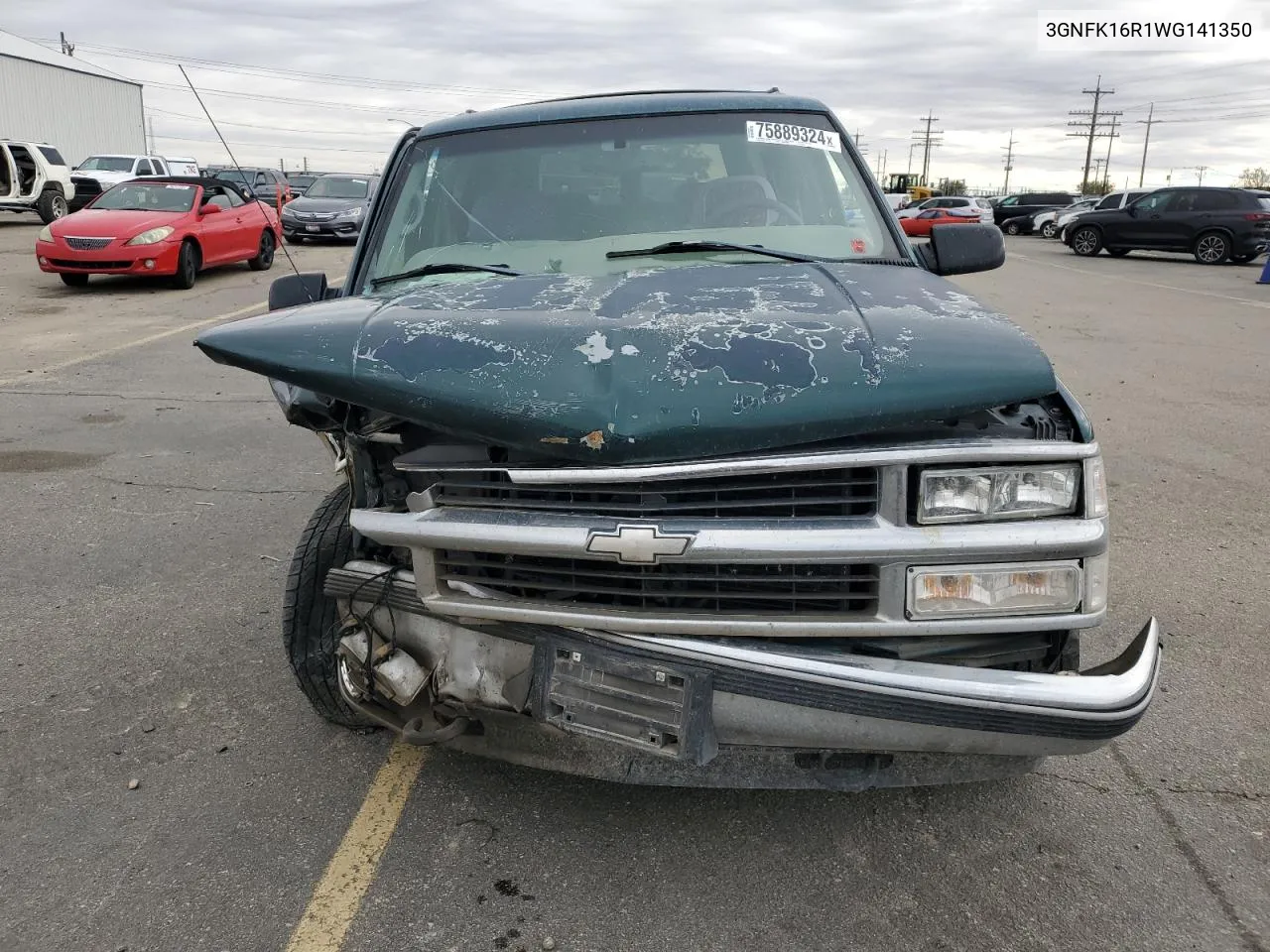 1998 Chevrolet Suburban K1500 VIN: 3GNFK16R1WG141350 Lot: 75889324