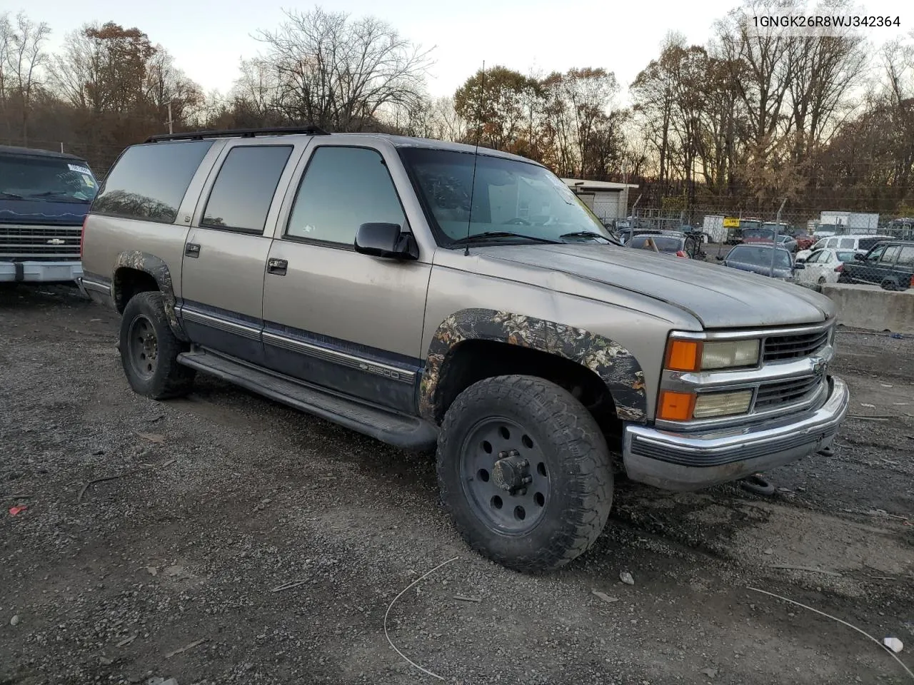 1998 Chevrolet Suburban K2500 VIN: 1GNGK26R8WJ342364 Lot: 78850424