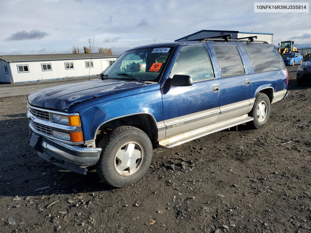 1998 Chevrolet Suburban K1500 VIN: 1GNFK16R3WJ335814 Lot: 80024274