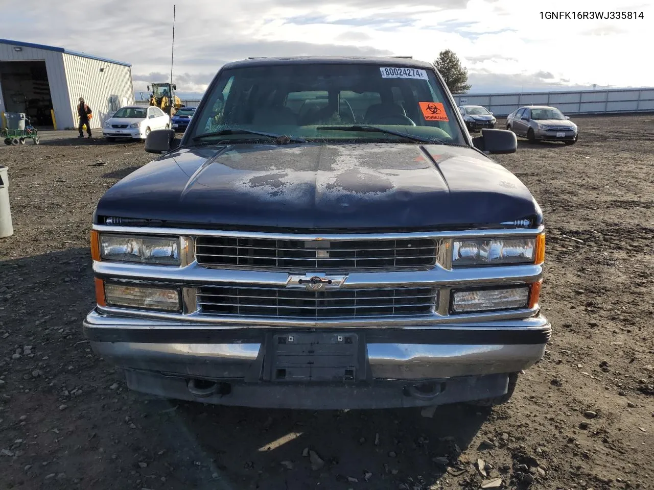 1998 Chevrolet Suburban K1500 VIN: 1GNFK16R3WJ335814 Lot: 80024274