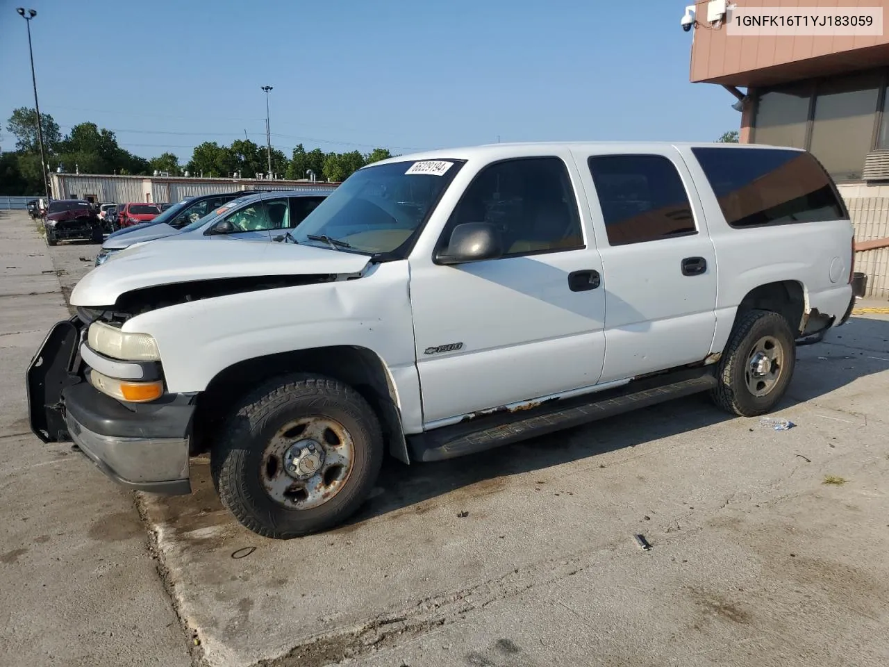 2000 Chevrolet Suburban K1500 VIN: 1GNFK16T1YJ183059 Lot: 66229194