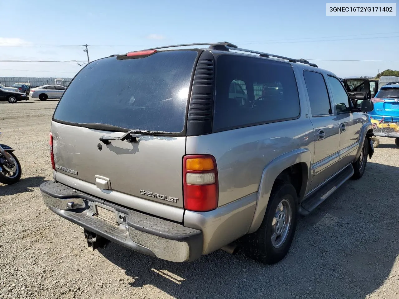 2000 Chevrolet Suburban C1500 VIN: 3GNEC16T2YG171402 Lot: 69283154