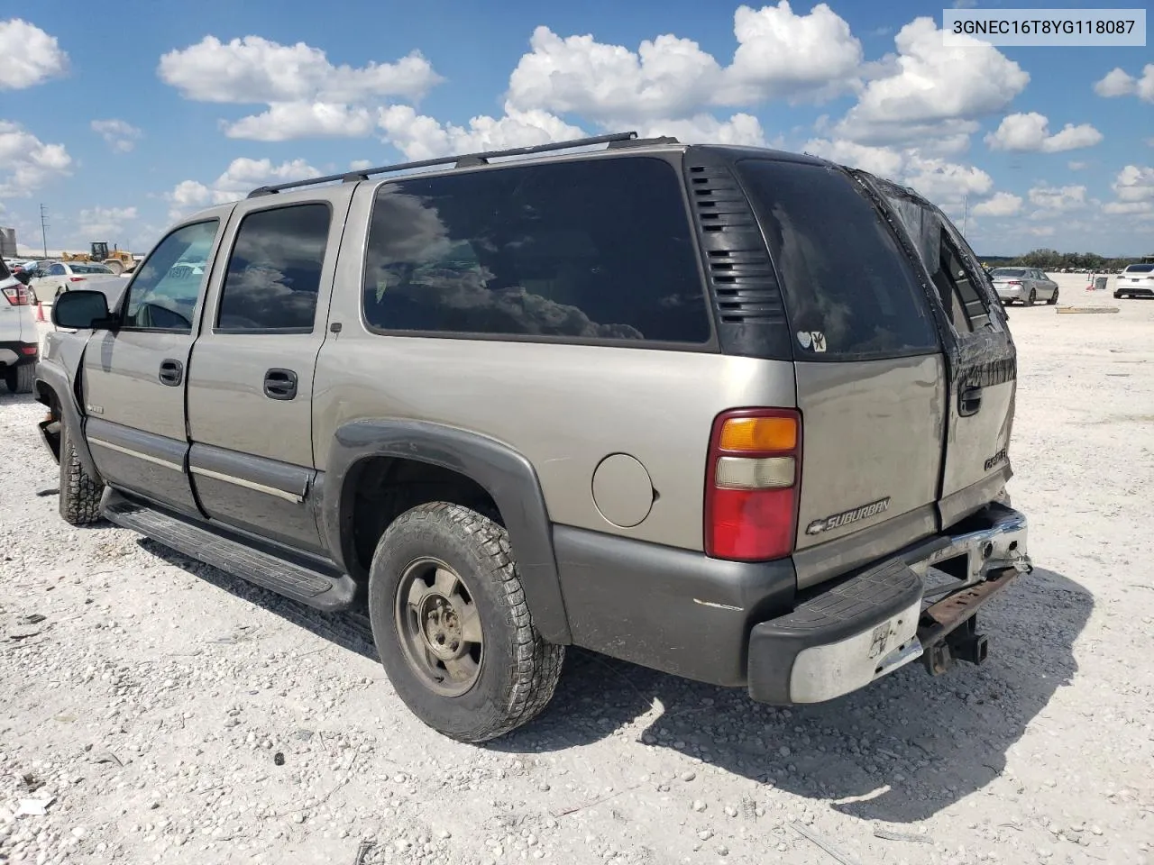 2000 Chevrolet Suburban C1500 VIN: 3GNEC16T8YG118087 Lot: 72628204