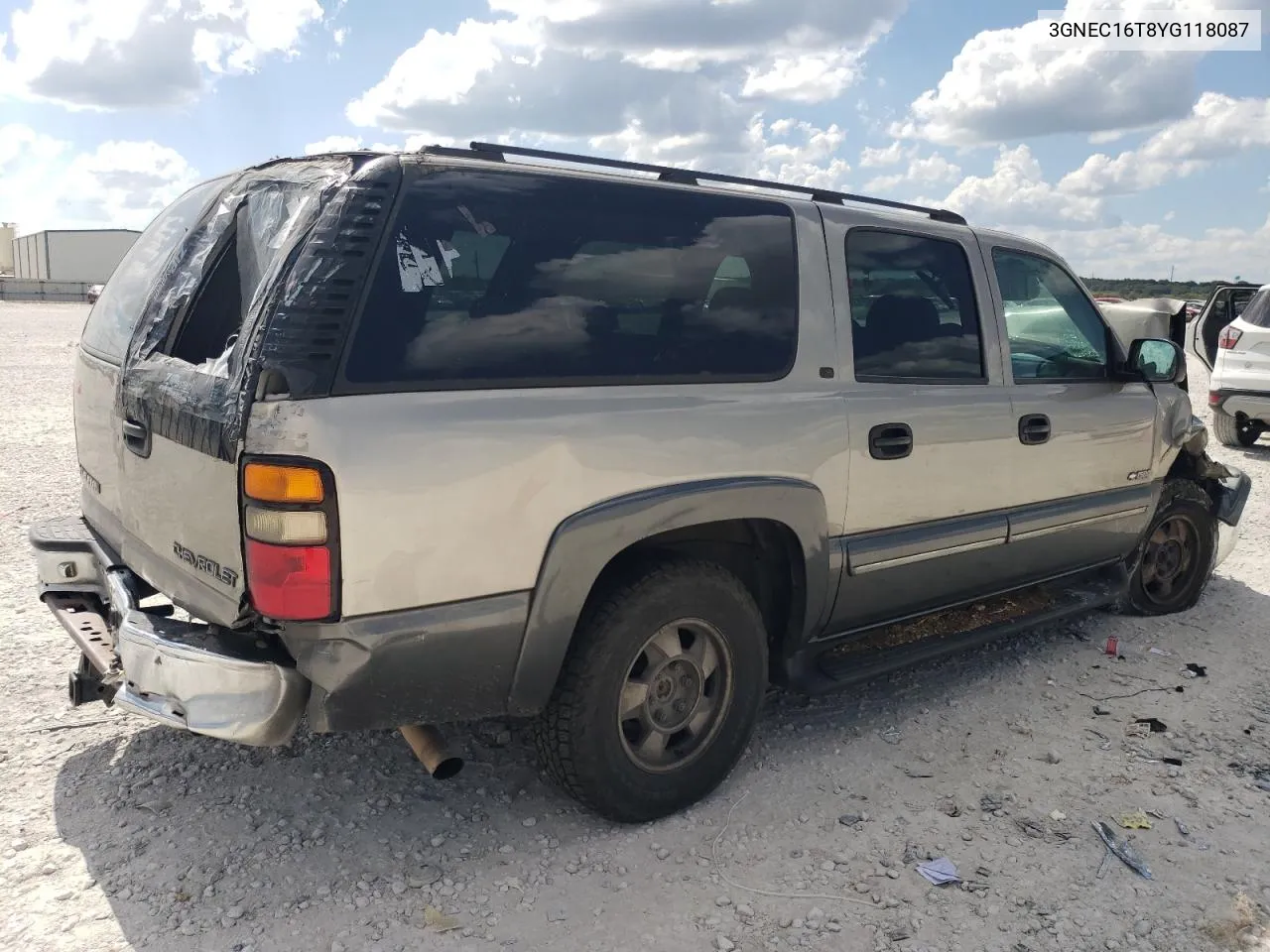 2000 Chevrolet Suburban C1500 VIN: 3GNEC16T8YG118087 Lot: 72628204