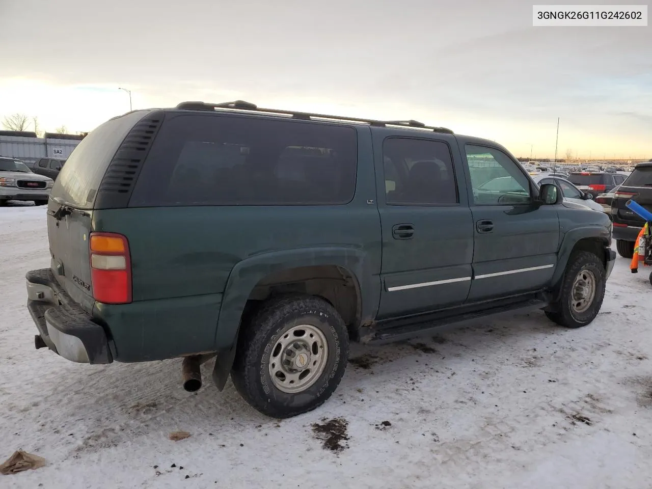 2001 Chevrolet Suburban K2500 VIN: 3GNGK26G11G242602 Lot: 38953384