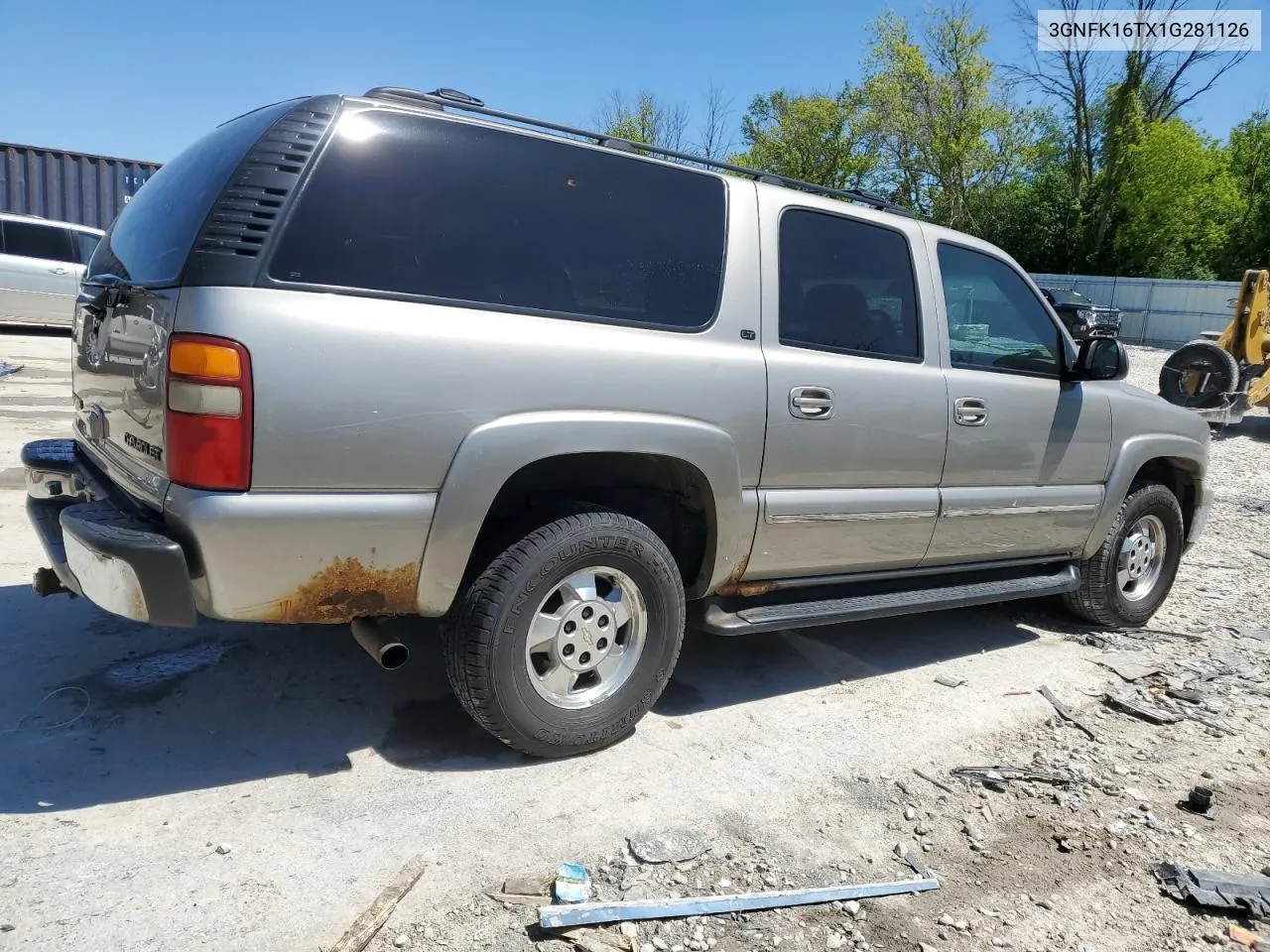 3GNFK16TX1G281126 2001 Chevrolet Suburban K1500