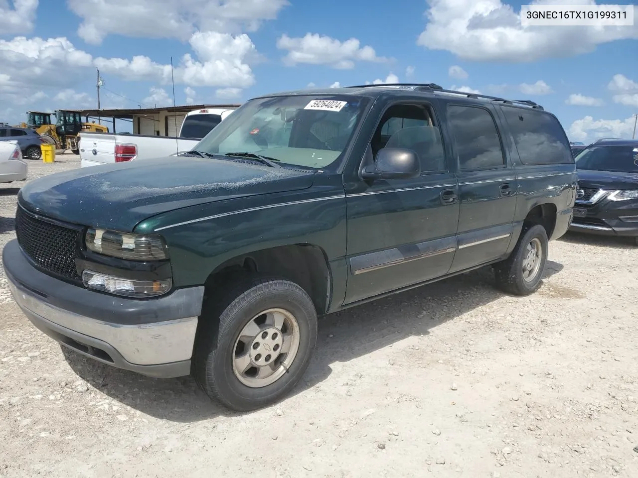 2001 Chevrolet Suburban C1500 VIN: 3GNEC16TX1G199311 Lot: 59264024