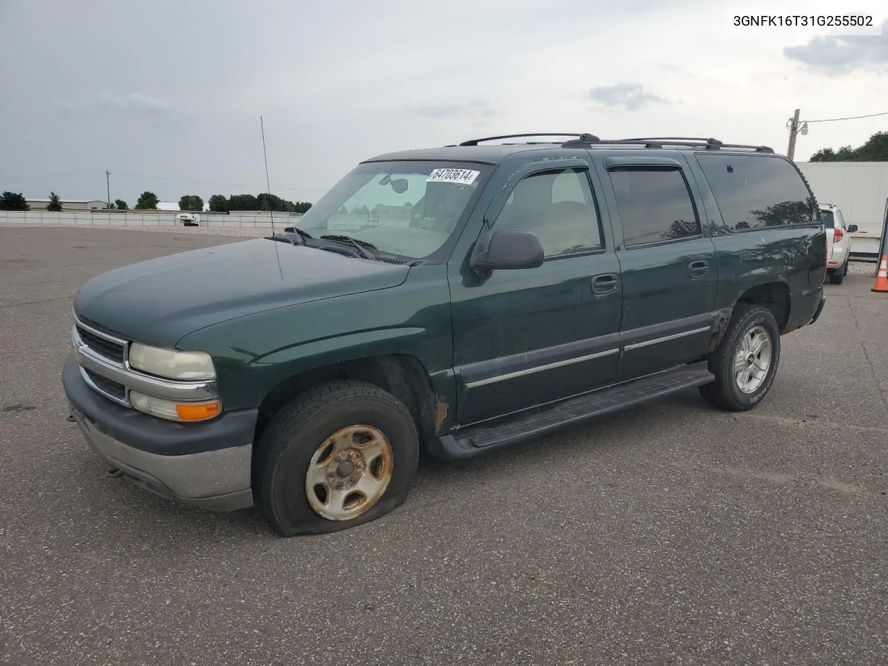 2001 Chevrolet Suburban K1500 VIN: 3GNFK16T31G255502 Lot: 64703614