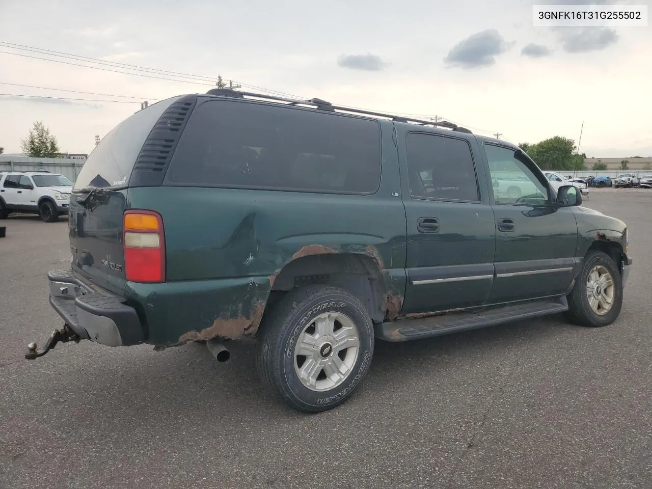 2001 Chevrolet Suburban K1500 VIN: 3GNFK16T31G255502 Lot: 64703614