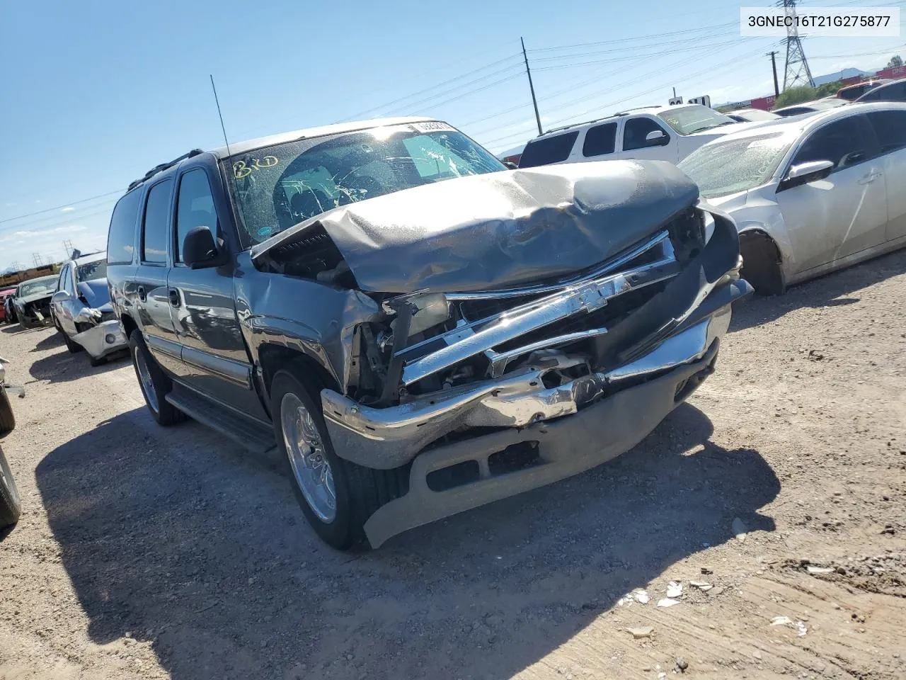 2001 Chevrolet Suburban C1500 VIN: 3GNEC16T21G275877 Lot: 69252714