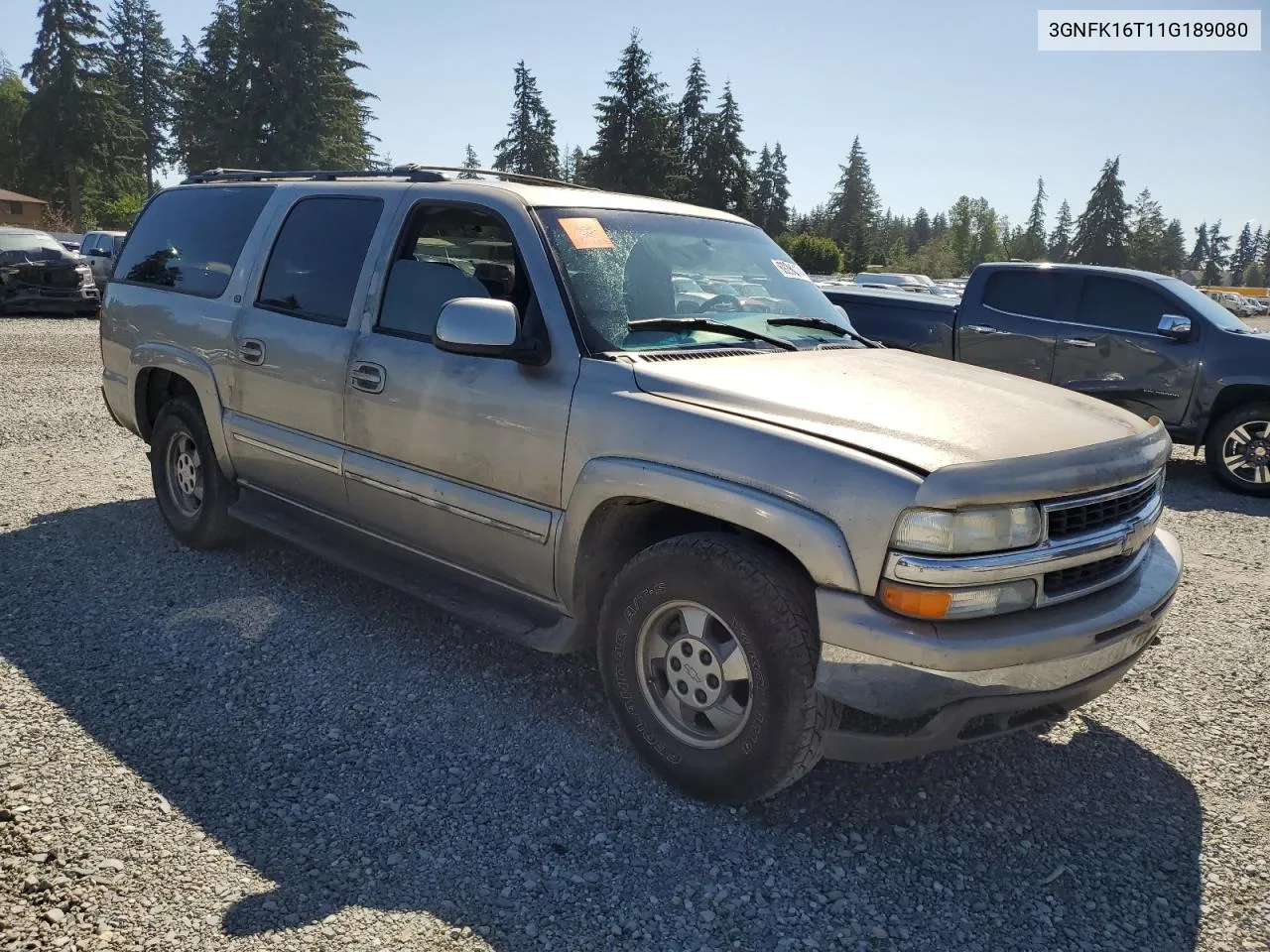 2001 Chevrolet Suburban K1500 VIN: 3GNFK16T11G189080 Lot: 69285174