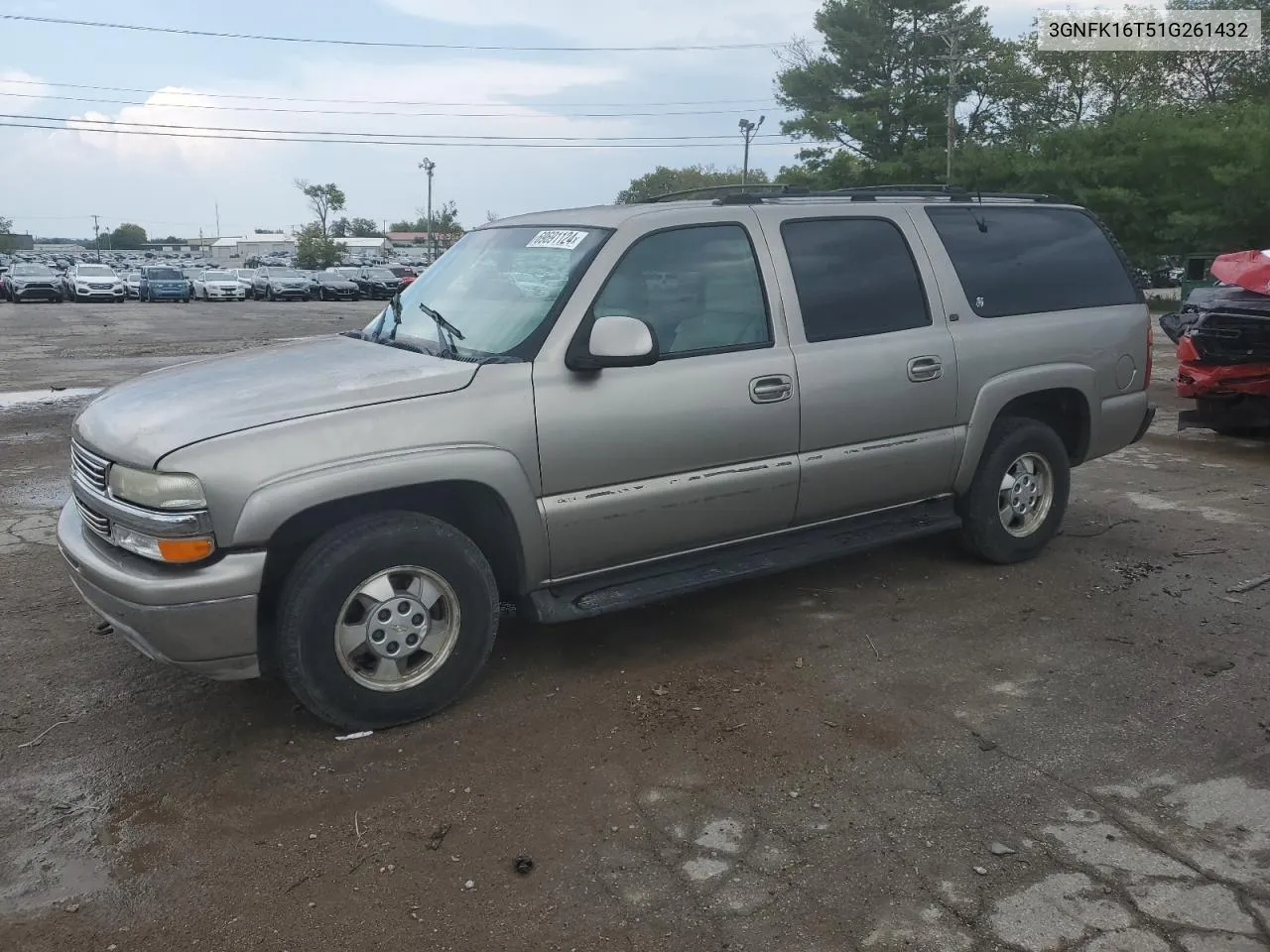 2001 Chevrolet Suburban K1500 VIN: 3GNFK16T51G261432 Lot: 69691124