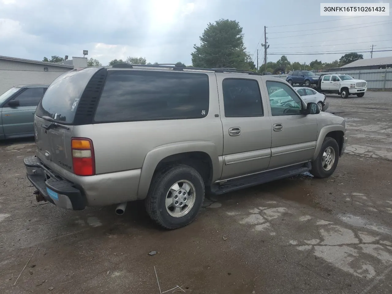 2001 Chevrolet Suburban K1500 VIN: 3GNFK16T51G261432 Lot: 69691124