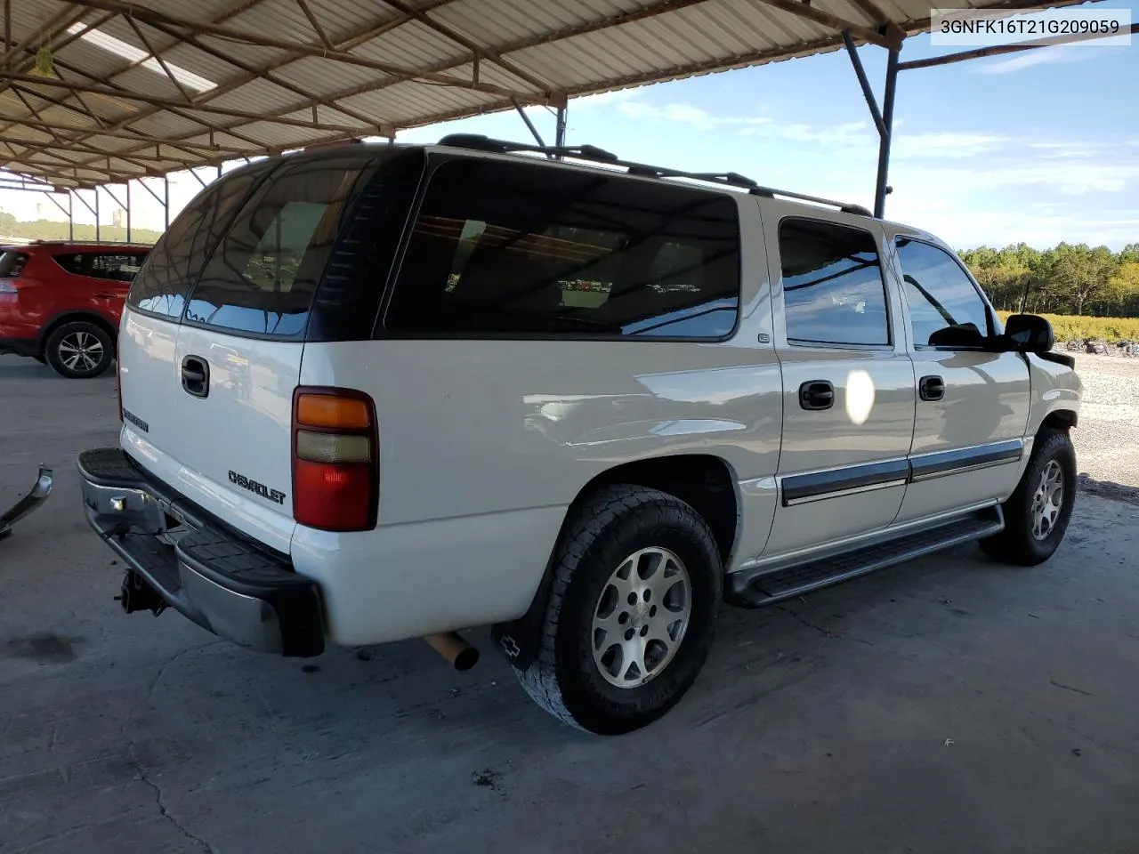 2001 Chevrolet Suburban K1500 VIN: 3GNFK16T21G209059 Lot: 70164404