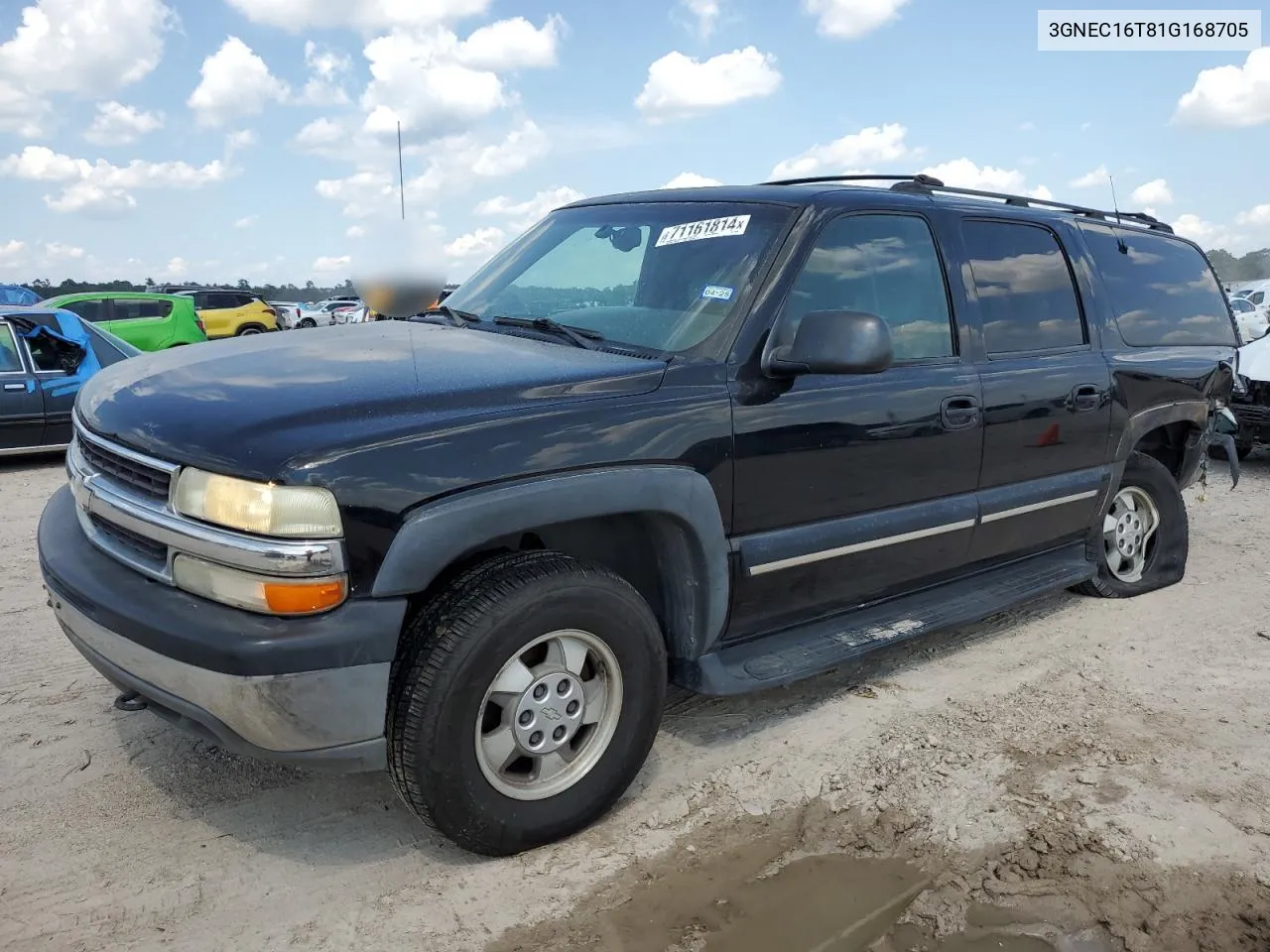 2001 Chevrolet Suburban C1500 VIN: 3GNEC16T81G168705 Lot: 71161814