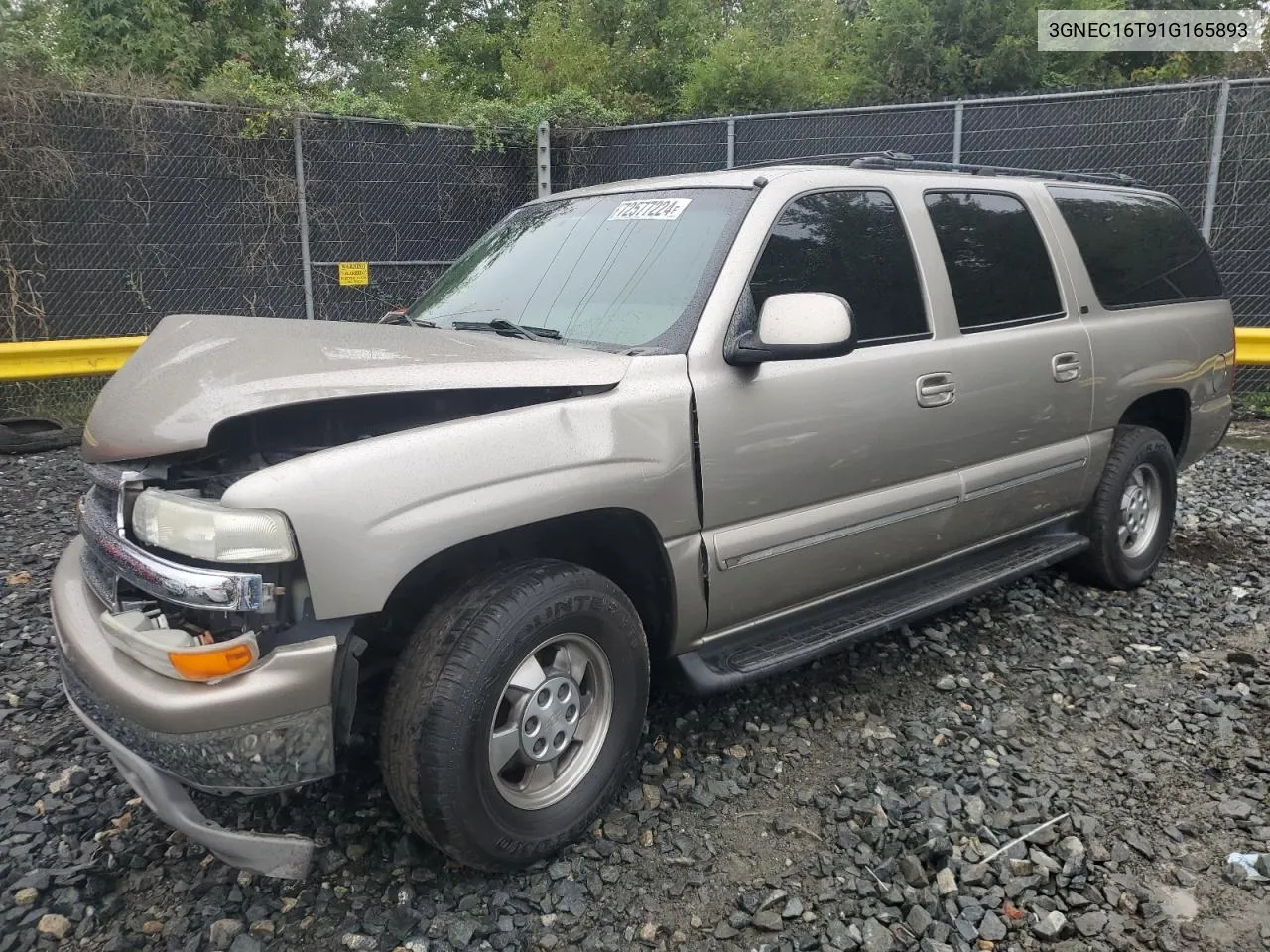 2001 Chevrolet Suburban C1500 VIN: 3GNEC16T91G165893 Lot: 72577224