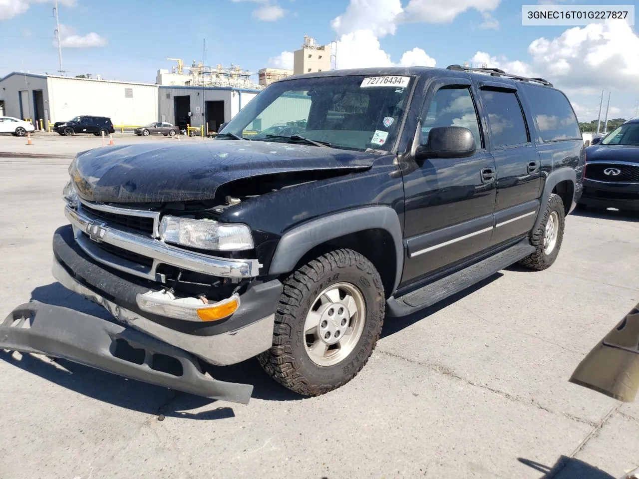 2001 Chevrolet Suburban C1500 VIN: 3GNEC16T01G227827 Lot: 72776434