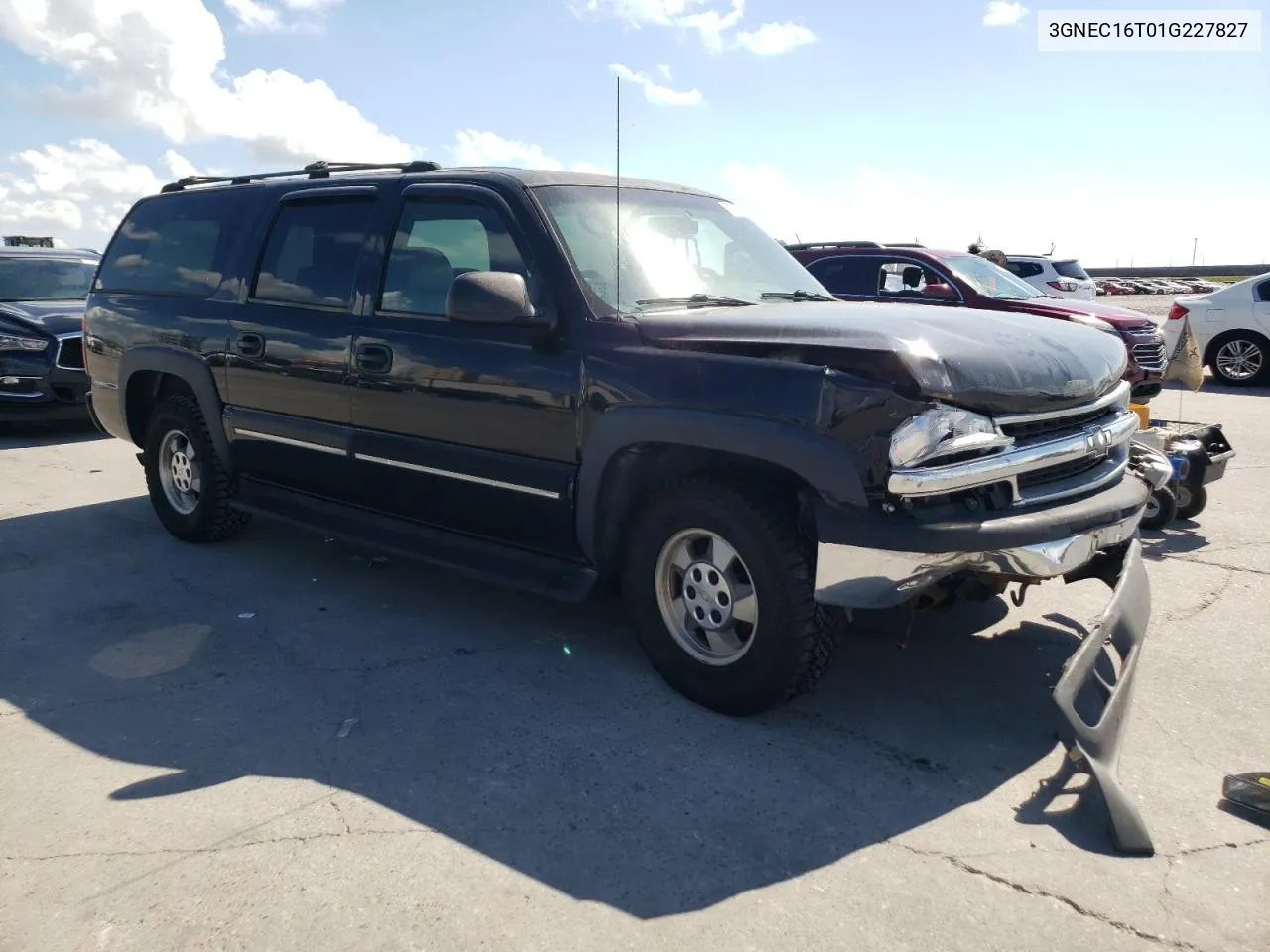 2001 Chevrolet Suburban C1500 VIN: 3GNEC16T01G227827 Lot: 72776434