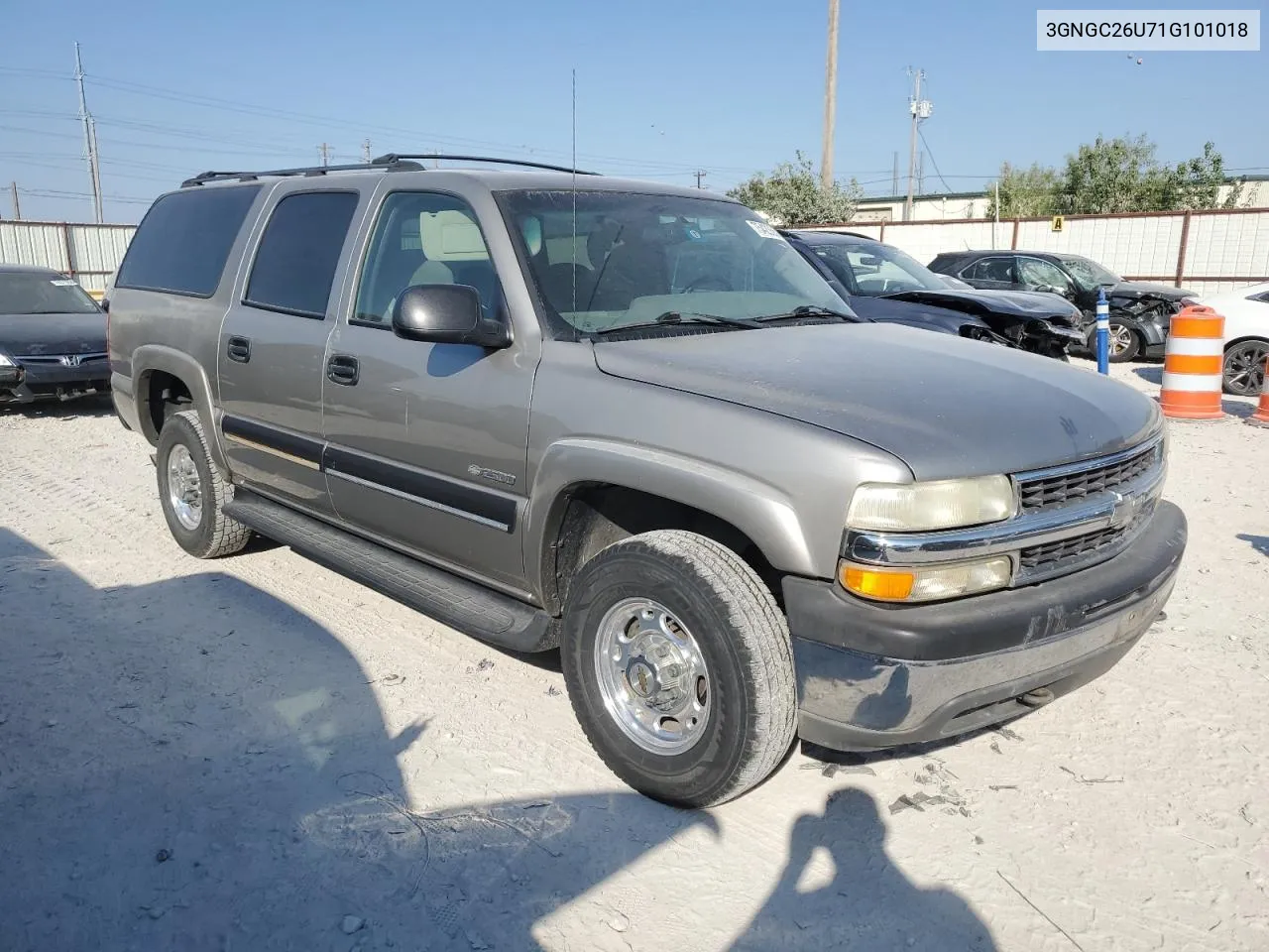 2001 Chevrolet Suburban C2500 VIN: 3GNGC26U71G101018 Lot: 75423554